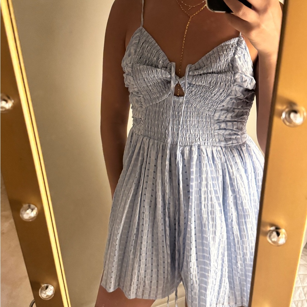 Light Blue Strappy Romper